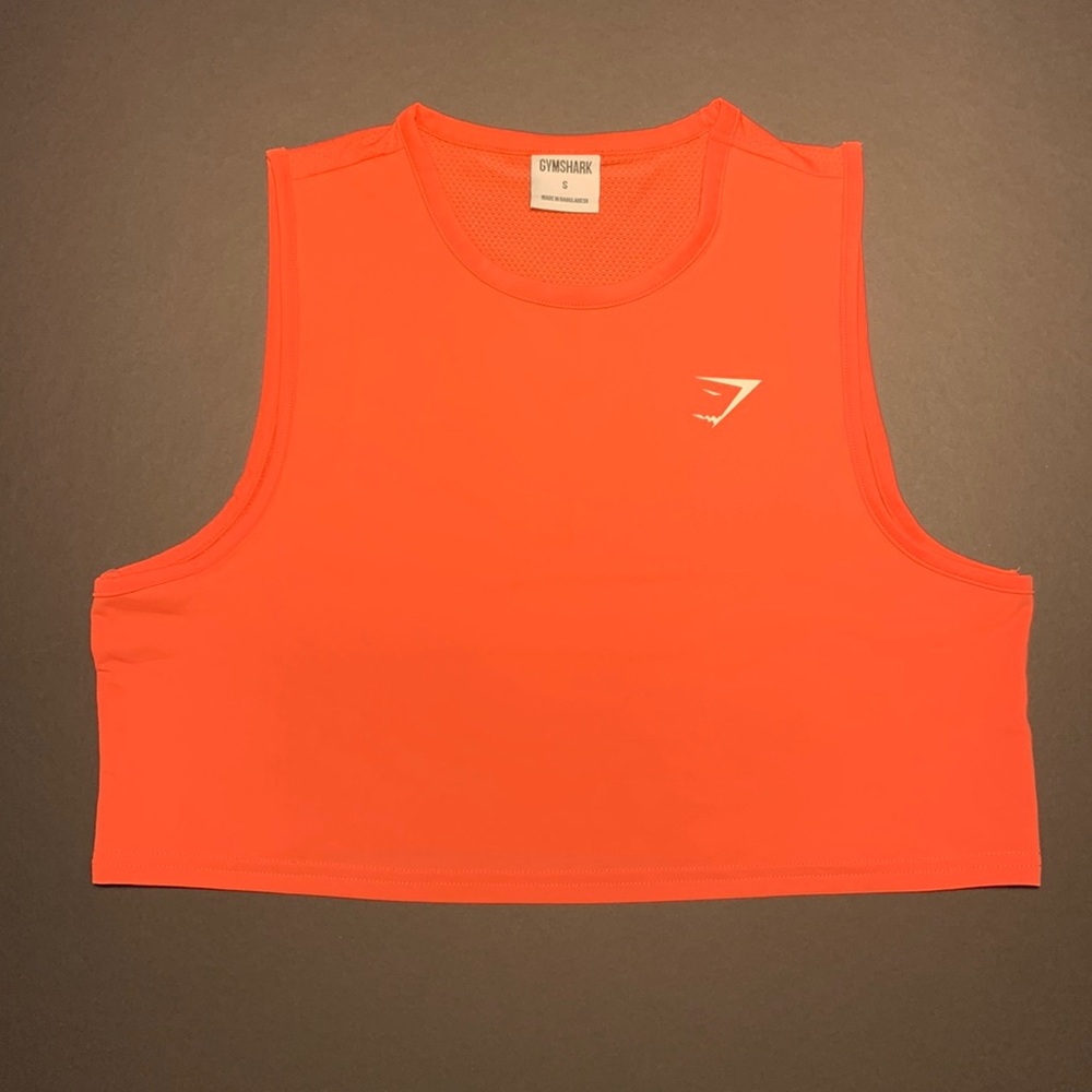 Gymshark Pink Crop Tank, loose fitting Size Small